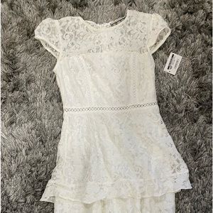 White lace dress